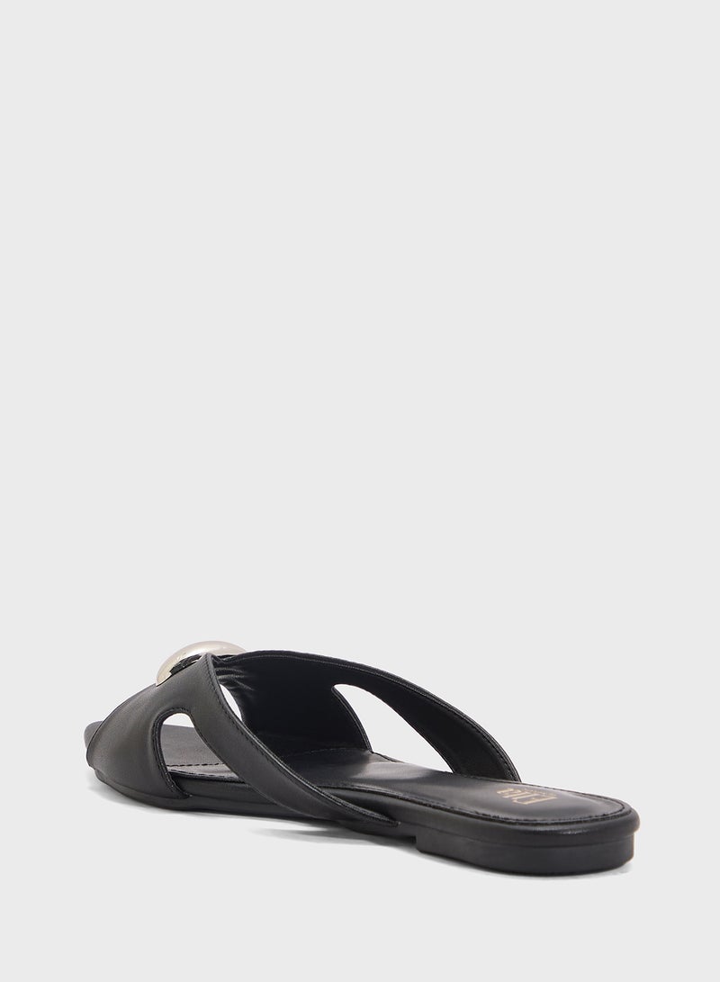 ELLA Pointed Flat Sandal  - Image 2