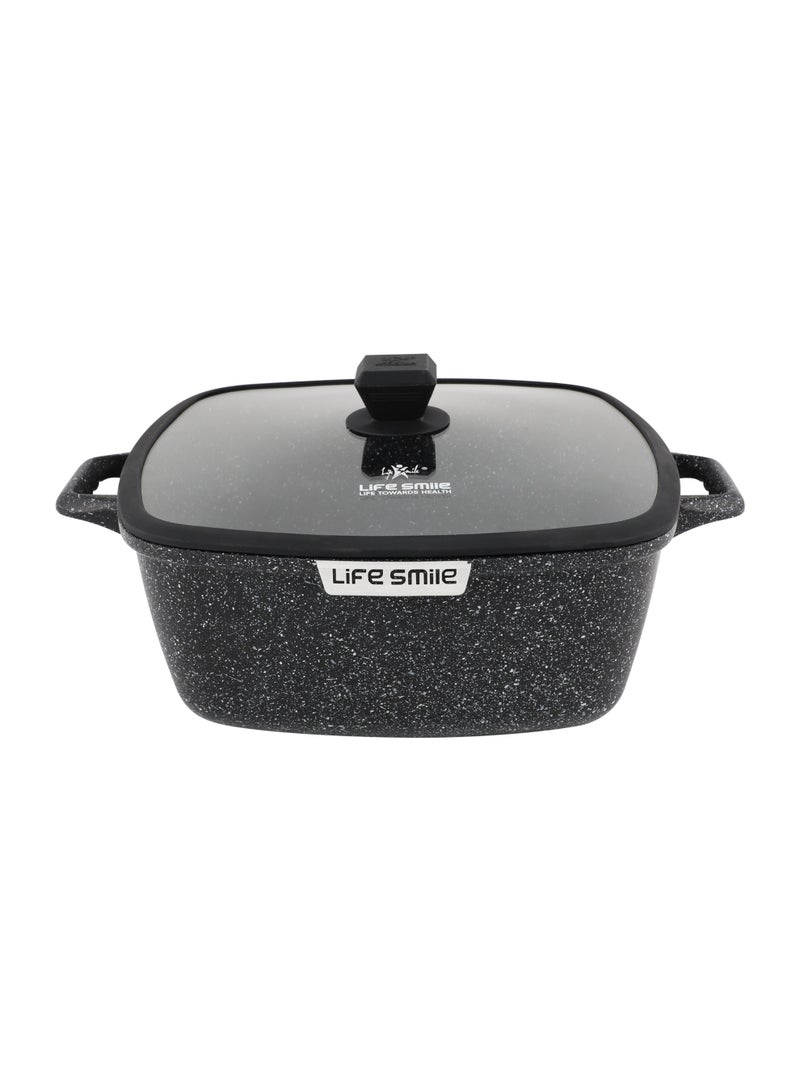 Life Smile Granite Nonstick 32cm(9.8L) Soup Pot with Lids– Induction Compatible Aluminum Pots, PFOA-Free, Scratch Resistant - Image 1
