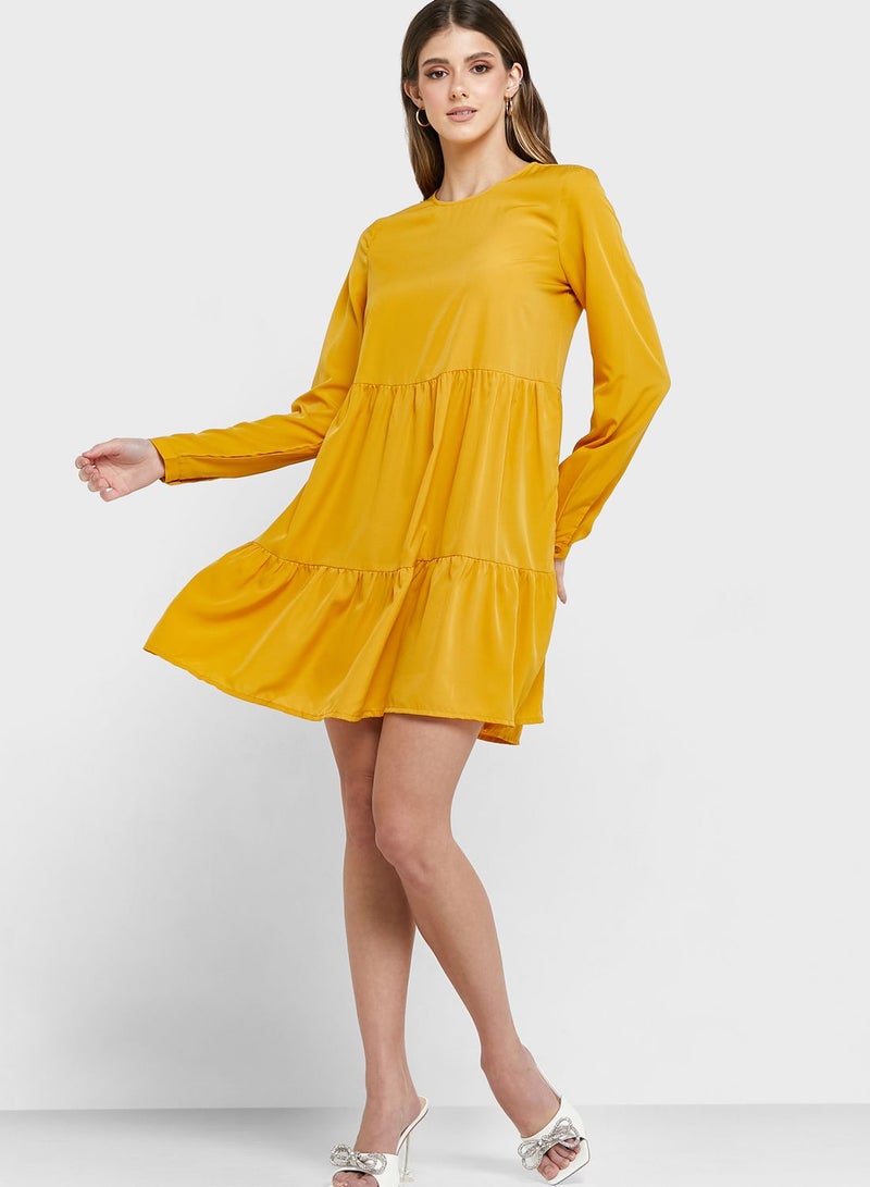 VERO MODA Tiered Longsleeve Dress  - Image 4