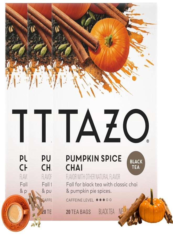 Tazo Chai Tea Pumpkin Spice 60 Bags (3 Pack) - Image 1