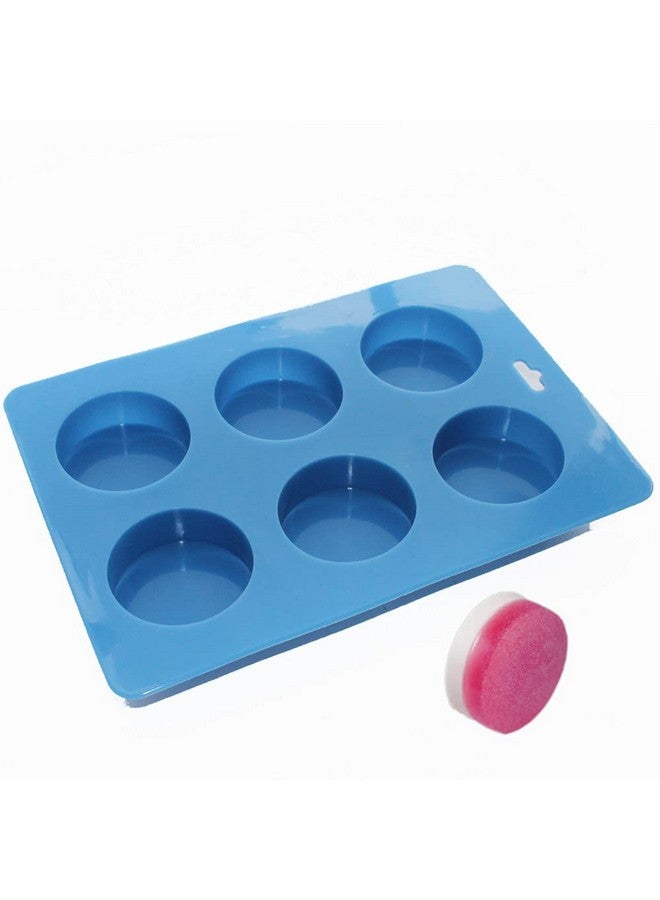 X-Haibei Round Guest Basic Soap Lotion Bar Silicone Mold Dia. 2 inch,Height 0.7 inch per Cavity 2oz per Cell - Image 2