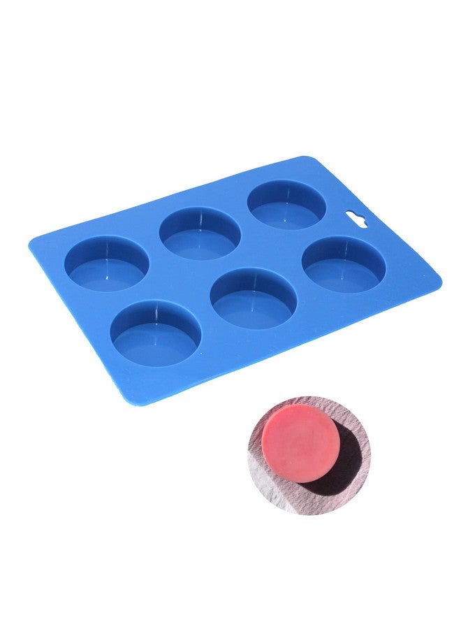 X-Haibei Round Guest Basic Soap Lotion Bar Silicone Mold Dia. 2 inch,Height 0.7 inch per Cavity 2oz per Cell - Image 1