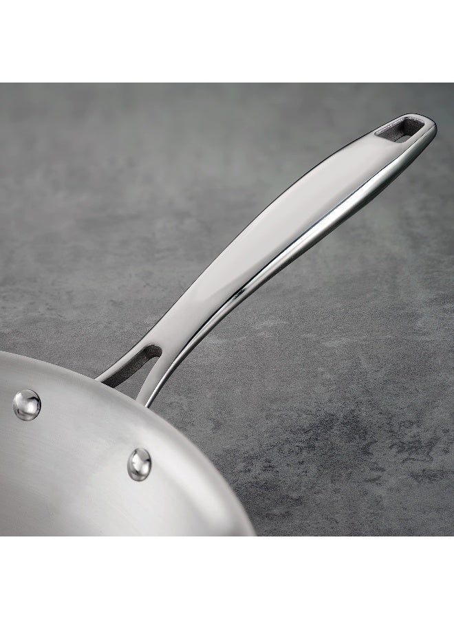 Tramontina Signature TriPly Clad Stainless Steel 12Inch Large Frying Pan InductionReady Skillet DishwasherSafe NSFCertified Made in Brazil - Image 4