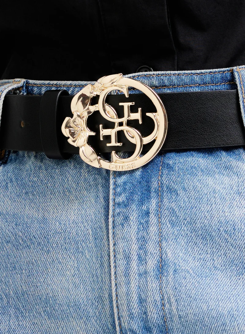GUESS Logo Detailed None Allocated Hole  Belt