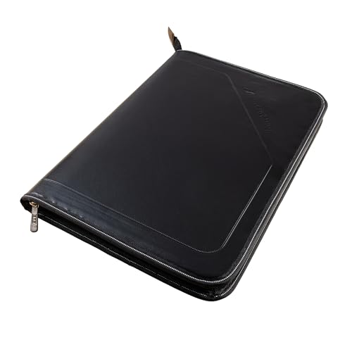 SPS PU Leather 24-Pocket A4 File Organizer – Professional Document Holder for Certificates, Legal Documents, Home, Office, School Use (Black) - Image 1