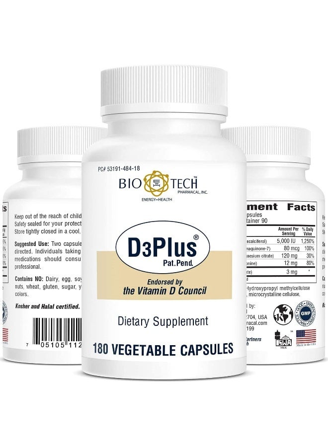 Bio-Tech Pharmacal D3 Plus (180 Count) - Image 2