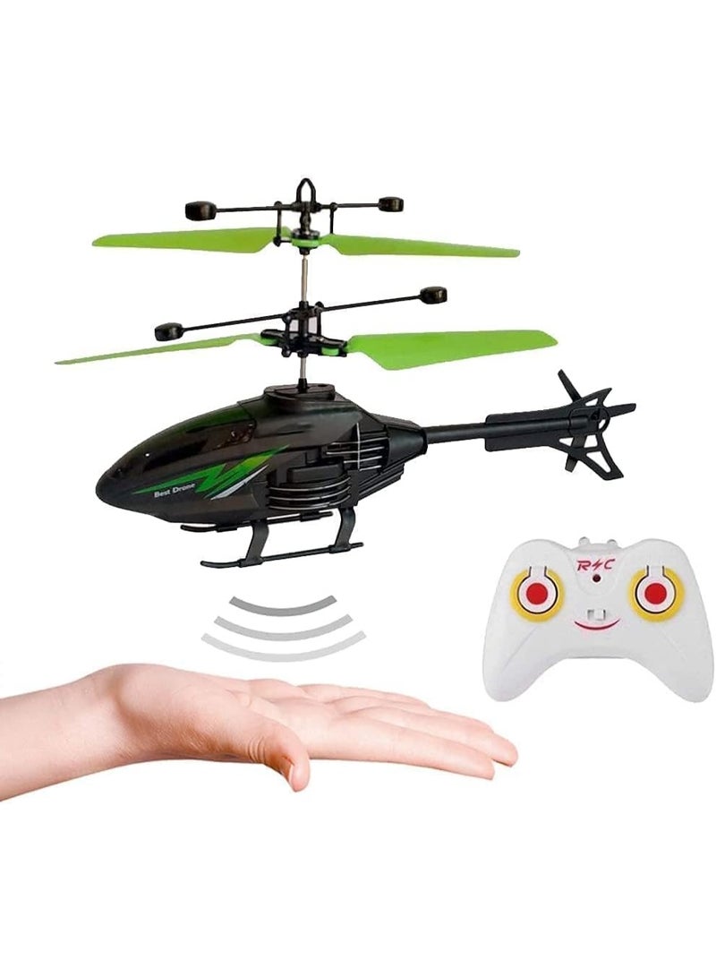 Helicopter sensor helicopter with remote charging battery - black & green - Image 3