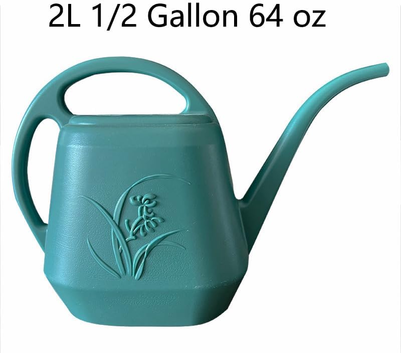 VKPLITE Watering Can for Indoor Outdoor Plant Plants Garden - 1/2 Gallon - Green - Image 2