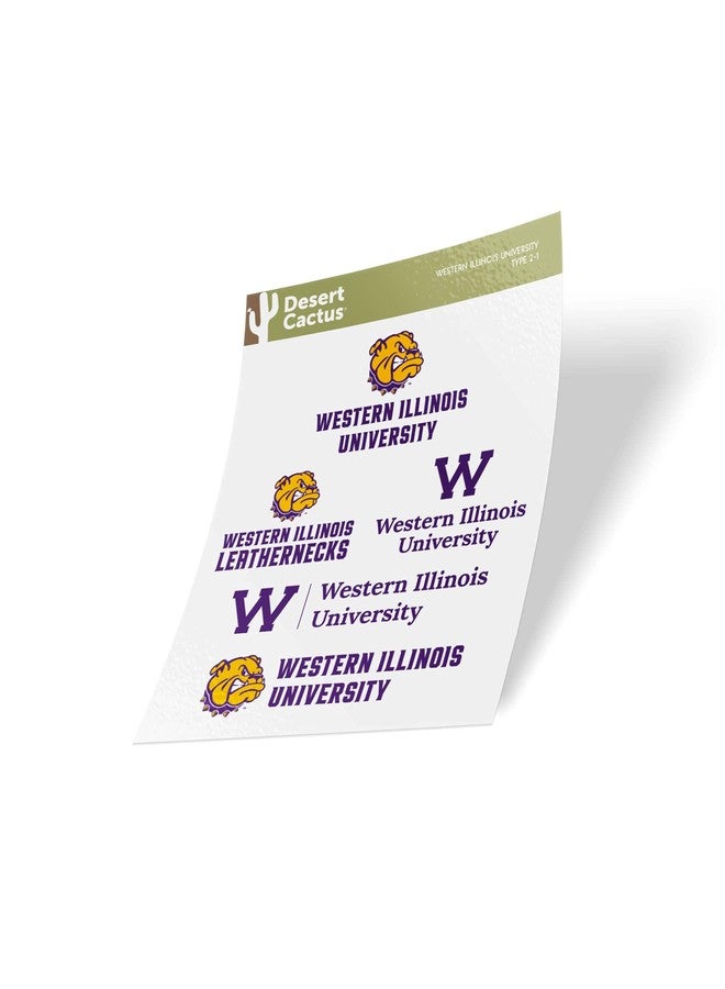 Desert Cactus Western Illinois University Sticker Leathernecks Vinyl Decals Laptop Water Bottle Car Scrapbook T2 (Type 2) - Image 3