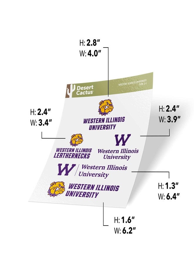 Desert Cactus Western Illinois University Sticker Leathernecks Vinyl Decals Laptop Water Bottle Car Scrapbook T2 (Type 2) - Image 4