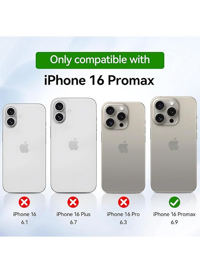 Magnetic Case for iPhone 16 Pro Max 5G 6.9 inch, Compatible with MagSafe, Scratch-Resistant Back, Anti-Fall Drop Protection, Anti-Scratch Back Magnetic Phone Cover (Clear) - Image 2