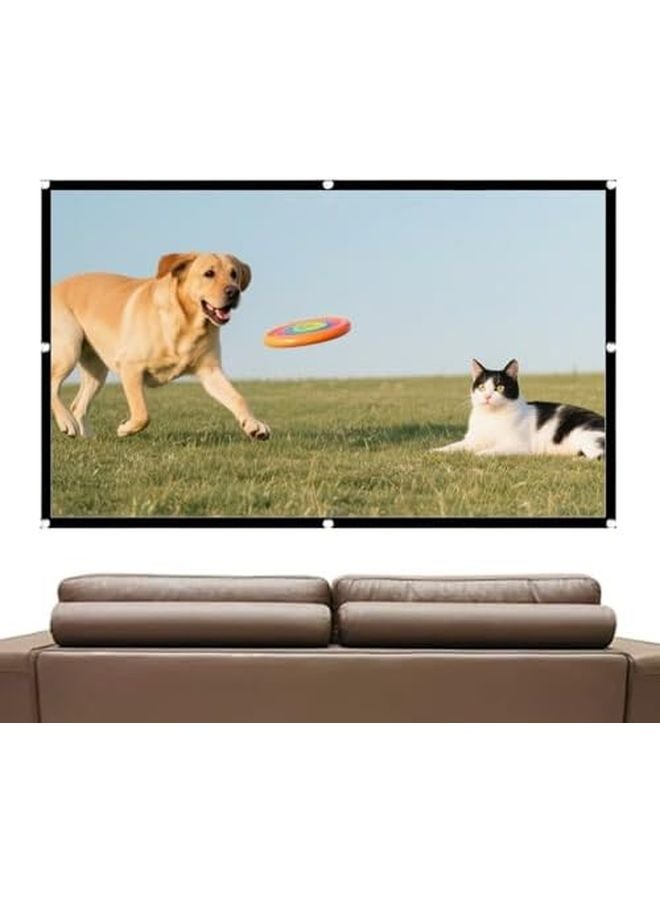 60 Inch Portable Foldable Projection Screen HD Anti Crease for Camping RV Backyard Church School - Image 4