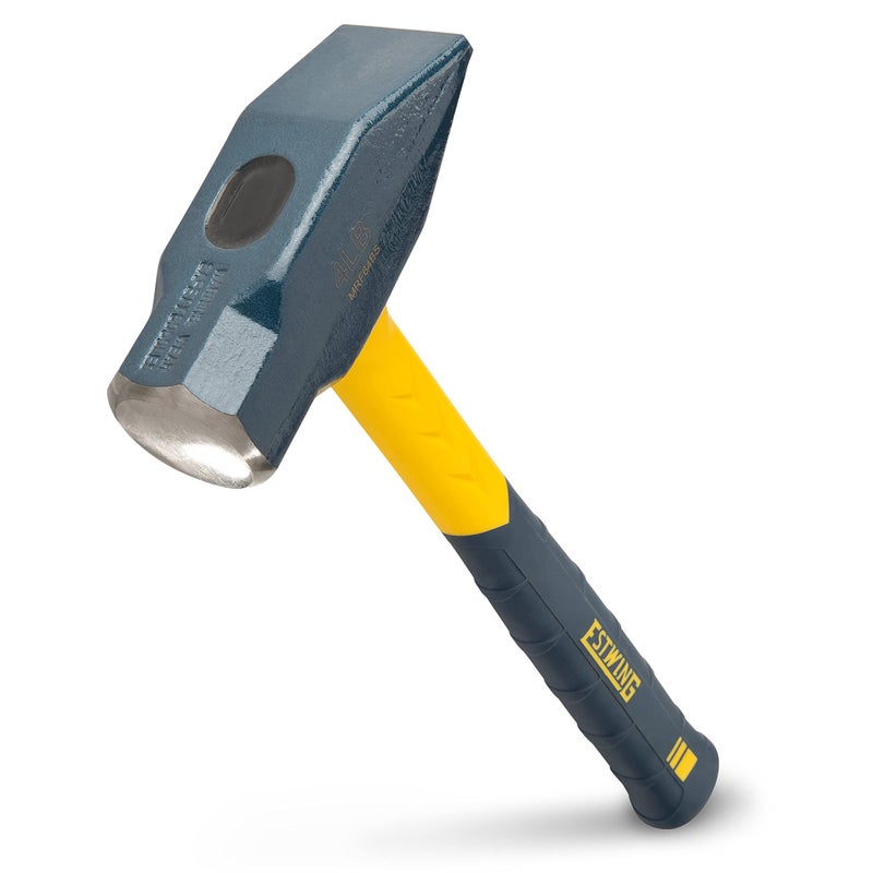 ESTWING Sure Strike Blacksmith's Hammer - 64 oz Metalworking Tool with Fiberglass Handle & No-Slip Cushion Grip - MRF64BS - Image 1