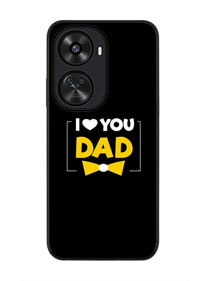 Stylizedd Rugged Black edge case for Huawei nova 12 SE / Huawei nova 11 SE 4G, Slim fit Case Flexible Rubber Edges Anti Drop TPU Gel Thin Cover - I Loveyou Dad - Image 1