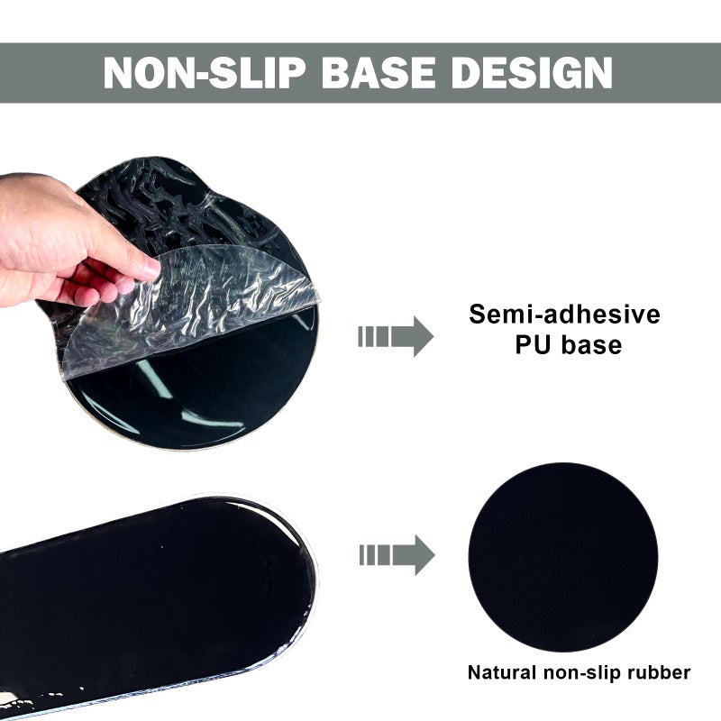 DINKY Desk Mat Mouse Pad, XXL Large Gaming Mouse Pad with Wrist Rest Wrist Support, Ergonomic Mouse Pads, Keyboard Wrist Rest, Desk Accessories Decor for Home Office, Apricot Art Leaf - Image 5