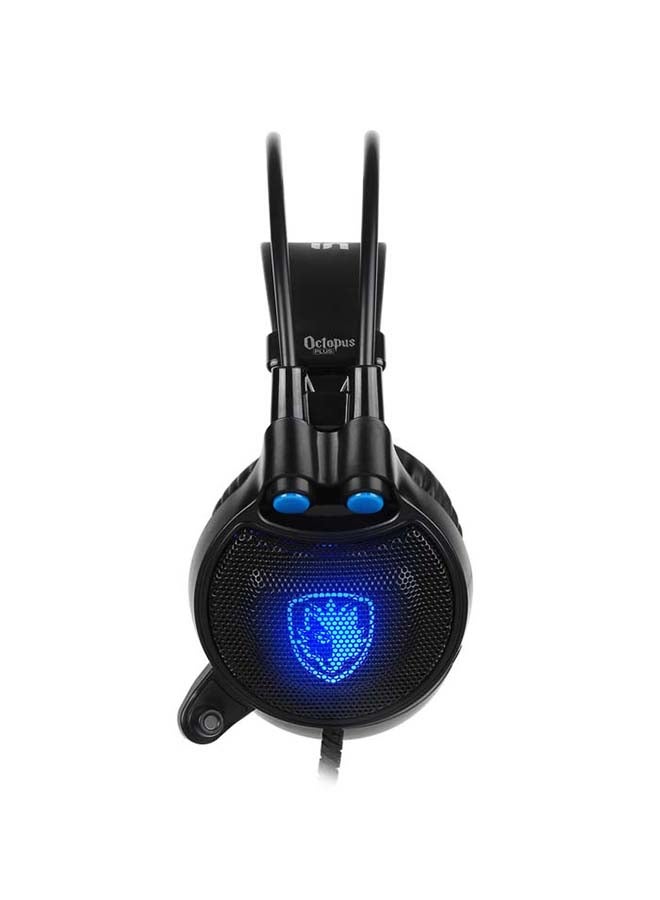 Sades Xbox One PS4 Headset, SA912, Over Ear Stereo Gaming Headphones With Microphone Computer Gamers Smart Phones Mobiles (Blue Black) - Image 5