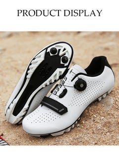 DUNISO Road Cycling Shoes Men, Mountain Cycling Shoes With Locks，With Nano Night Vision Shoe Upper，Velcro And Swivel Buckle, Anti Slip And Breathable, Suitable For Outdoor And Indoor Cycling (Size 42)  - Image 3