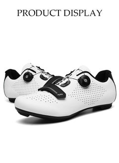 DUNISO Road Cycling Shoes Men, Mountain Cycling Shoes With Locks，With Nano Night Vision Shoe Upper，Velcro And Swivel Buckle, Anti Slip And Breathable, Suitable For Outdoor And Indoor Cycling (Size 42)  - Image 4