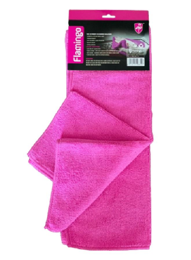 flamingo microfiber towels - 40cm*30cm - 3 pack - Image 1