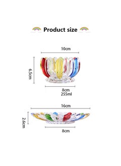 Generic Colorful Lotus Shaped Fruit Bowl, Salad Bowl, Yogurt Bowl  - Image 5