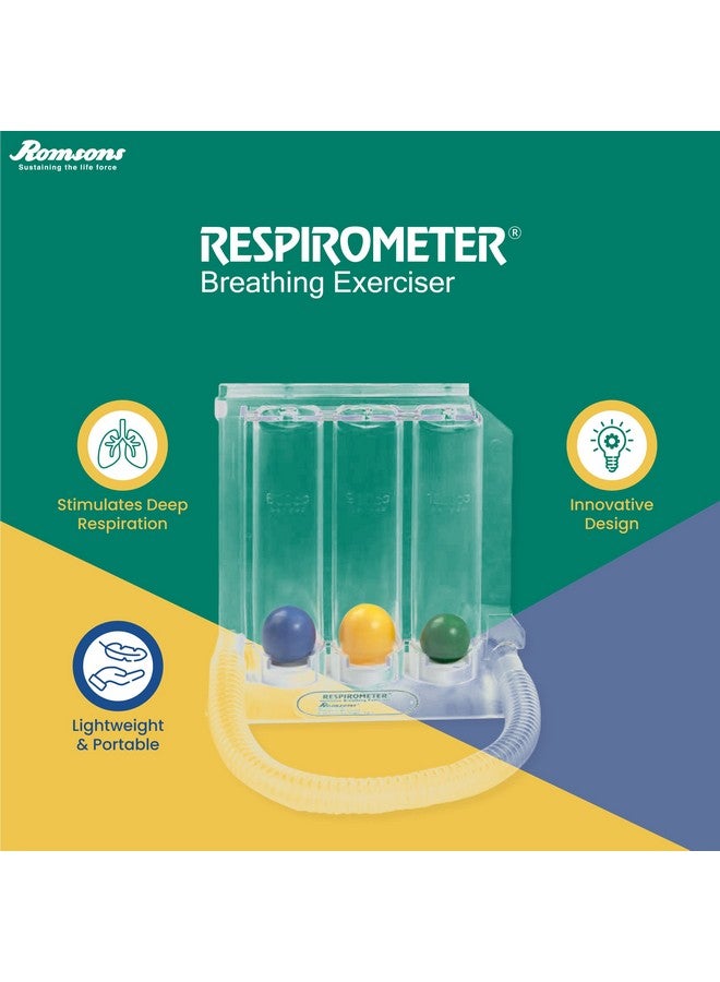 رومسونز مقياس التنفس للتنفس العميق وتمرين الرئة - Image 4