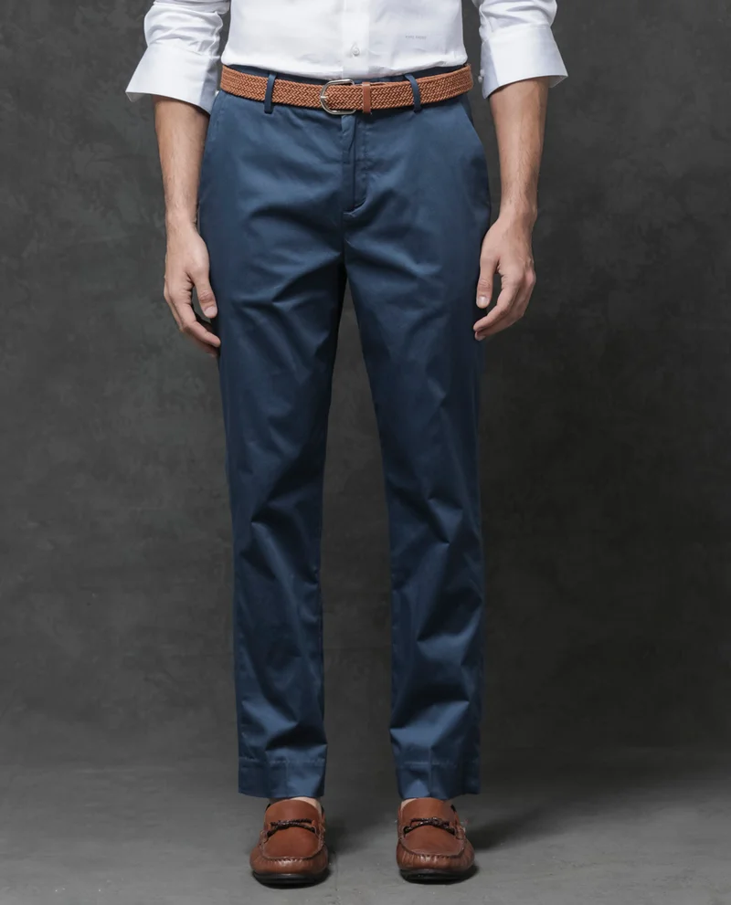 Rare Rabbit Men's Satin Stretch Trouser