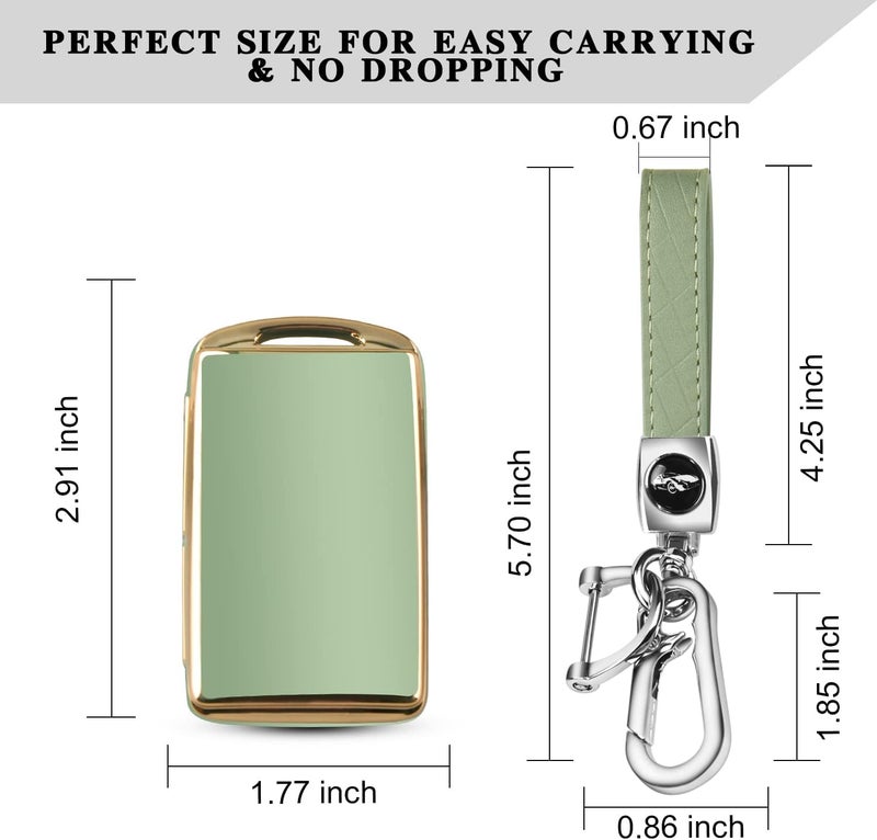 QBUC for Mazda Key Fob Cover Case with Keychain for 2019-2023 Mazda 3 6, Mazda 3 Hatchback, 2020-2023 Mazda CX-5, CX-9, CX-30 - Image 5