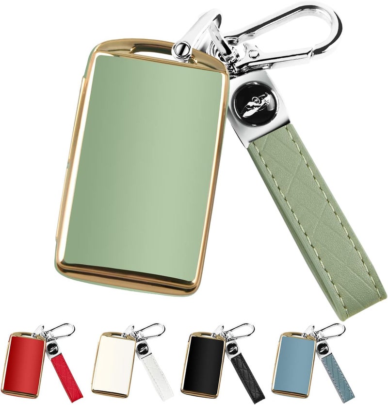 QBUC for Mazda Key Fob Cover Case with Keychain for 2019-2023 Mazda 3 6, Mazda 3 Hatchback, 2020-2023 Mazda CX-5, CX-9, CX-30 - Image 1