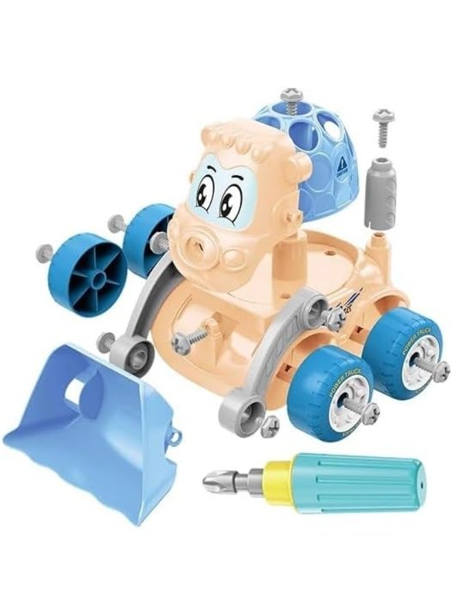 Take Apart Bulldozer Truck Cartoon Vehicle with Screw Driver Build and Play Dismantle and Repair DIY Toy for Kids Children - Image 5