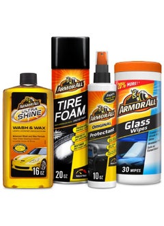 ARMOR ALL 4-Piece Tire-Foam Protectant High Gloss Finish Complete Car Care Kit 78452  - Image 3