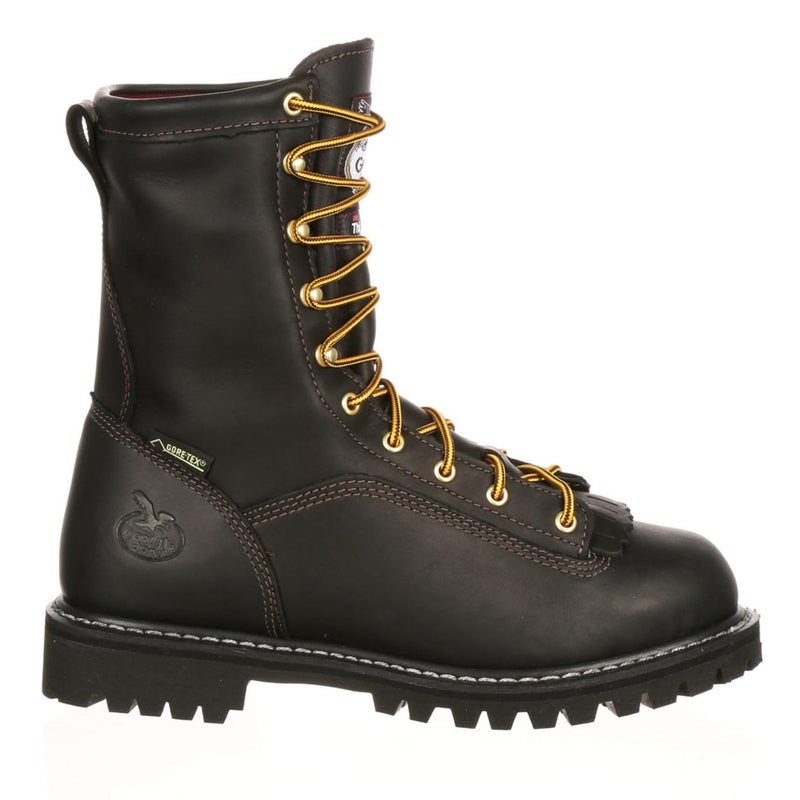Georgia Boot LacetoToe GORETEX Waterproof 200G Insulated Work Boot Black Size 105M