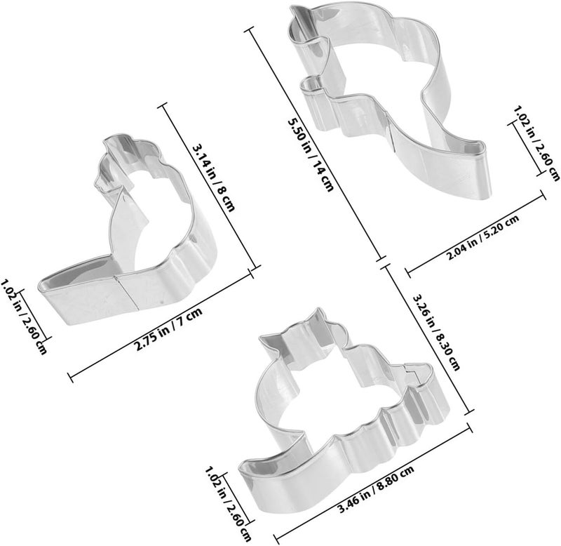 6pcs Stainless Steel Cat Cookie Cutters Set, DIY Cat-shaped Biscuit Mold for Baking, Metal Cookie Cutting Tools for Homemade Treats - Image 2