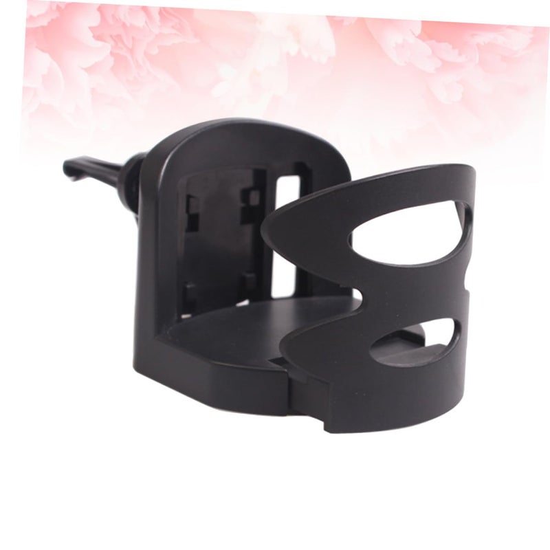 Car Cup Holder with Folding Design Black Mounts on Air Vent Dashboard for Bottles - Image 4
