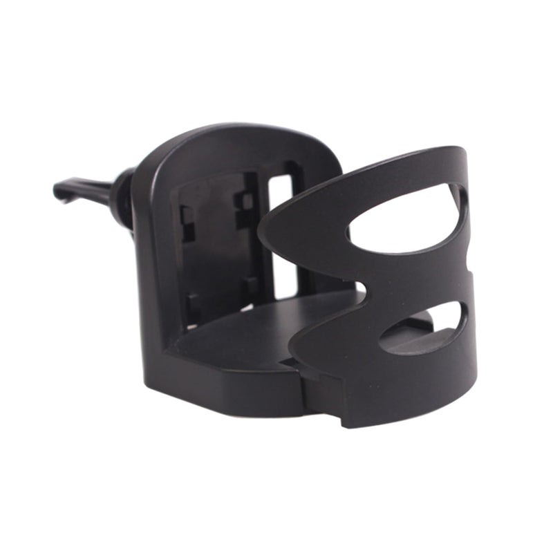 Car Cup Holder with Folding Design Black Mounts on Air Vent Dashboard for Bottles - Image 2