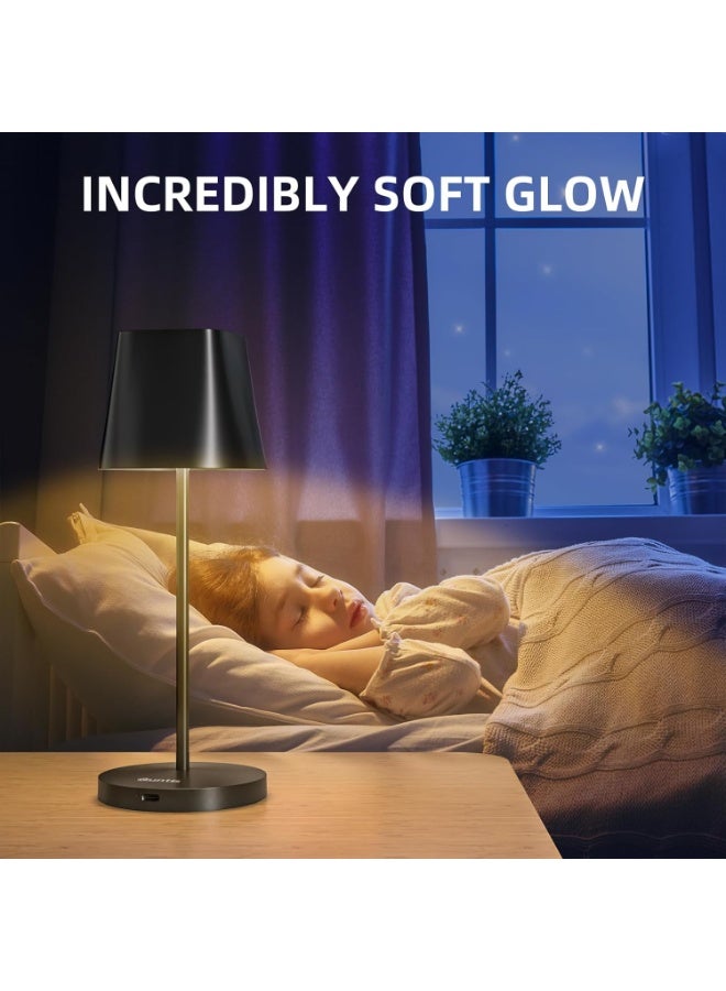 كونتيس مصباح طاولة LED لاسلكي، قابل للتعتيم، قابل لإعادة الشحن - Image 4