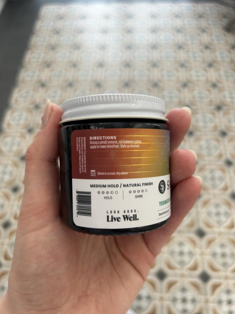 Shear Revival Younger Days Gel Pomade for Men & Women - Vegan, Medium Hold, Natural Finish for All Hair Types, Mandarin & Vanilla Scent, Travel Friendly 3.4oz and Eco-Conscious Packaging - Image 3