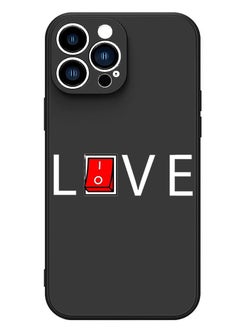 Theodor Protective Slim Fit Case Liquid Silicone Cover with Full Body Protection Anti-Scratch Shockproof Case For iPhone 13 Pro Black  - Llamazing lama  - Image 1