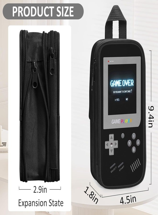 ZHIMEBYE Gamer Pencil Case for Boys - Large Boys Pencil Pouch for School Supplies, Portable Video Game Pen Bag with Zipper, Big Capacity Pen Box, Compartments Stationary Organizer for Kids Teens Adults - Image 4