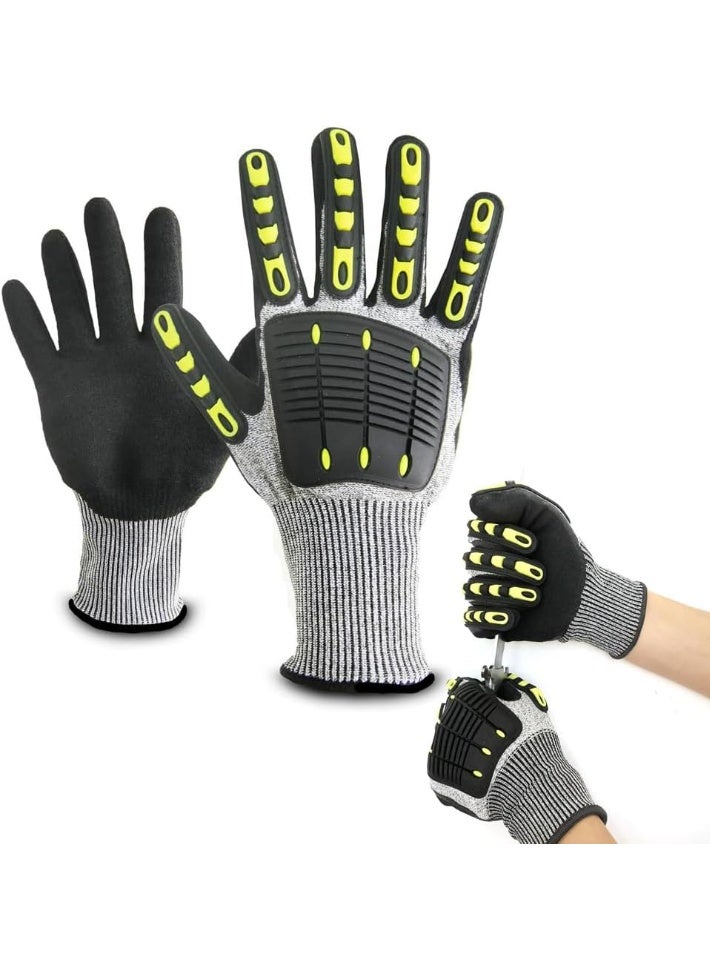 Soofam Cut Resistant Gloves, Safety Work Gloves, Anti-Cut And Anti-Blow, Touch Screen Compatible, Ergonomic Water Gloves Mechanical and cut resistance For Spearfishing, Lobster Gloves For Surfing Fishing - Image 1