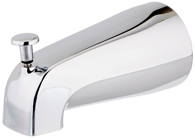 Ez-Flo 5-3/8 Inch Zinc Bath Tub Diverter Spout 1/2 Inch Ips Pipe Chrome 15083 - Image 1