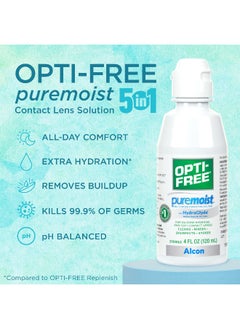 Opti-Free Opti-free Puremoist Multi-Purpose Contact Lens Cleaning and Disinfecting Solution, 4 Fl Oz  - Image 3