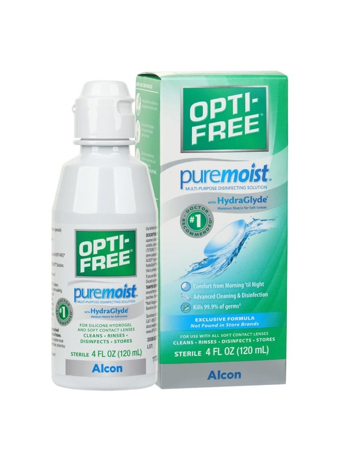 Opti-Free Opti-free Puremoist Multi-Purpose Contact Lens Cleaning and Disinfecting Solution, 4 Fl Oz  - Image 1