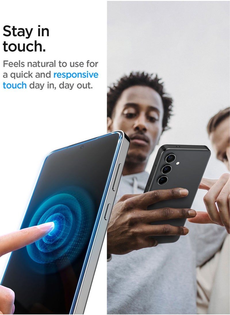 GLAStR EZ Fit PRIVACY لهاتف Samsung Galaxy S24 واقي شاشة الخصوصية [عبوتان] من الزجاج المقسى مع صينية سهلة التركيب