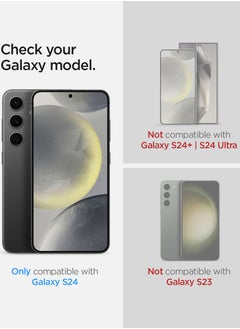 Spigen GLAStR EZ Fit PRIVACY for Samsung Galaxy S24 Privacy Screen Protector [2 PACK] Tempered Glass with Easy Install Tray  - Image 3