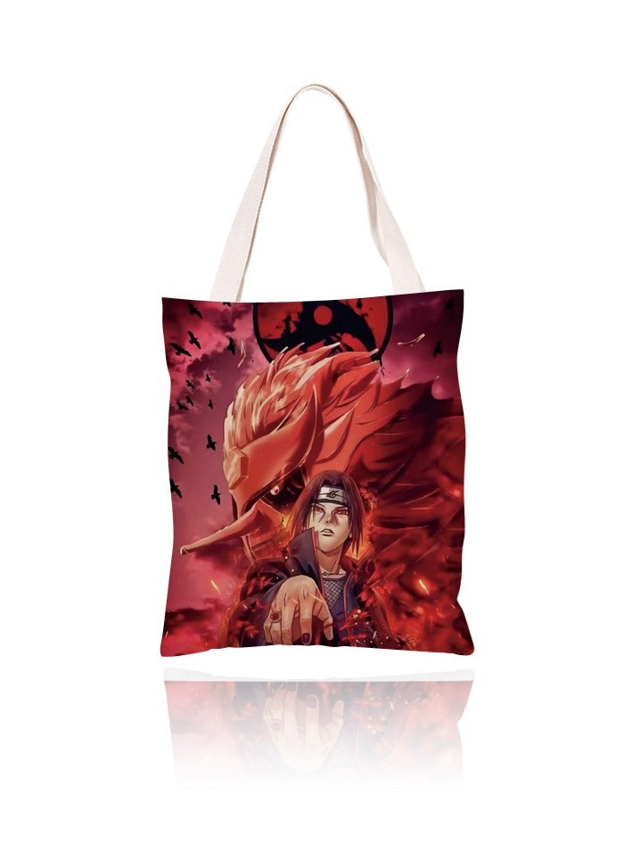 KUYING Anime Naruto Canvas Shoulder Bag 