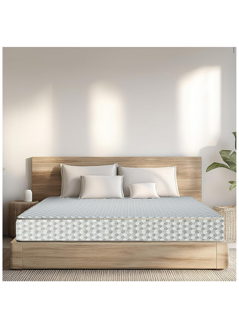 Sleepwell Sleepwell Dual Pro Profiled Foam | 10 Night Trial | Reversible | Gentle And Firm Triple Layered Anti Sag Foam Mattress | King Bed Size (200L x 190W x 15H cm)  - Image 1