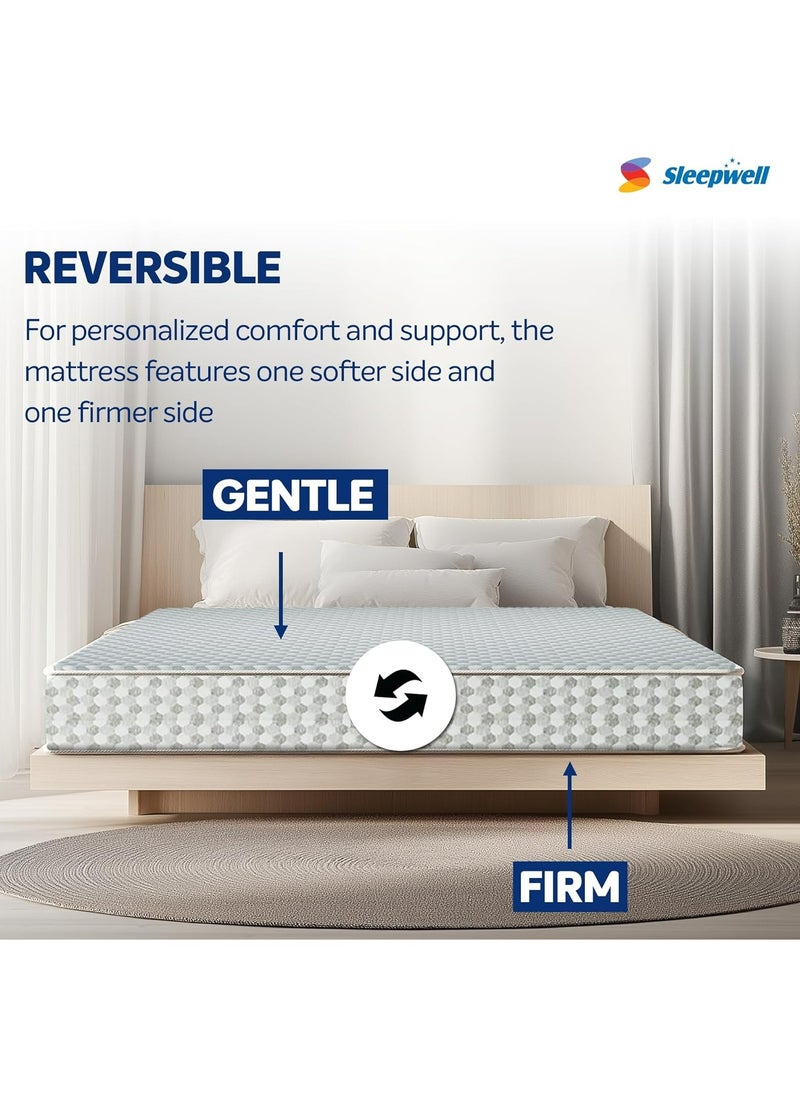 Sleepwell Sleepwell Dual Pro Profiled Foam | 10 Night Trial | Reversible | Gentle And Firm Triple Layered Anti Sag Foam Mattress | King Bed Size (200L x 190W x 15H cm)  - Image 2
