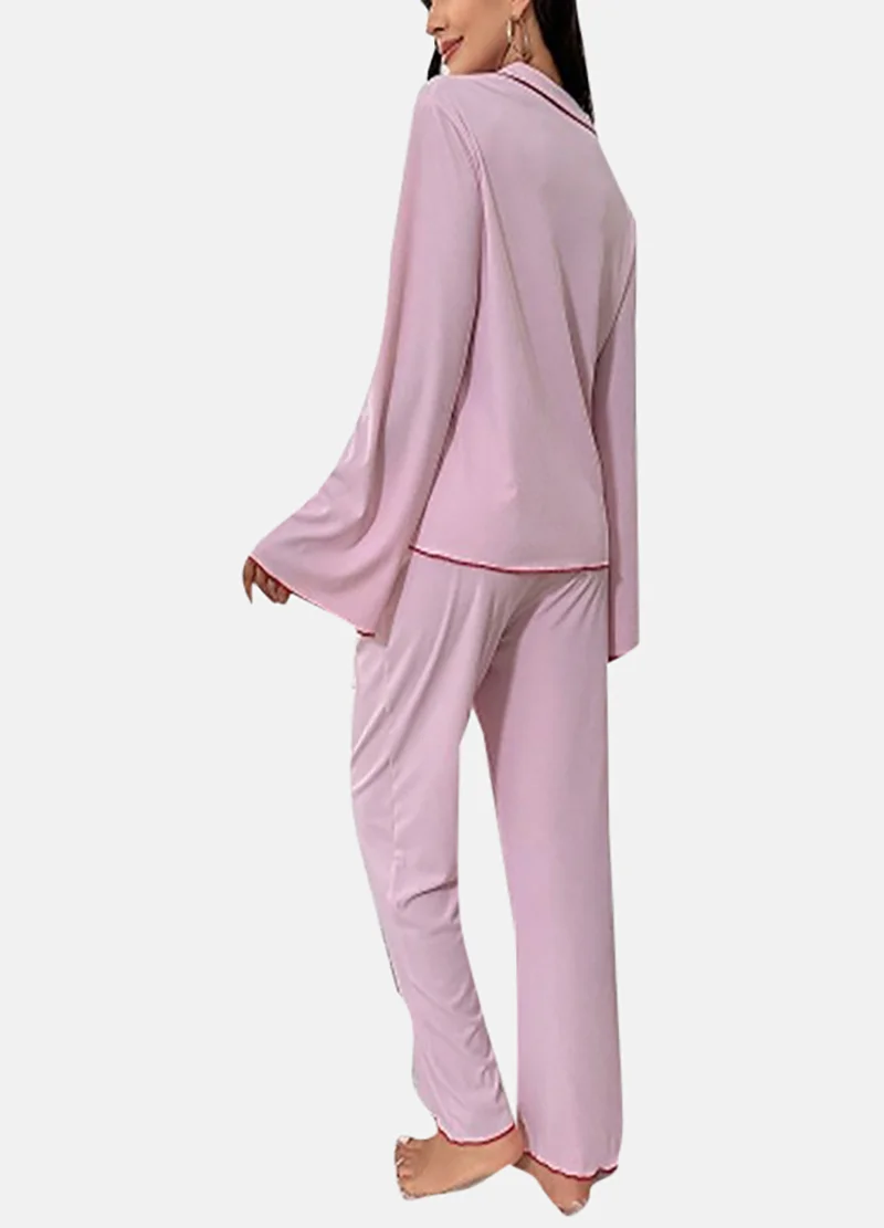 يونيكي Purple Solid Pyjamas & Shirt