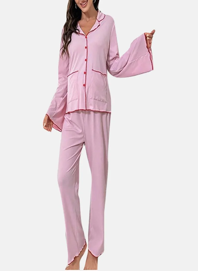 يونيكي Purple Solid Pyjamas & Shirt