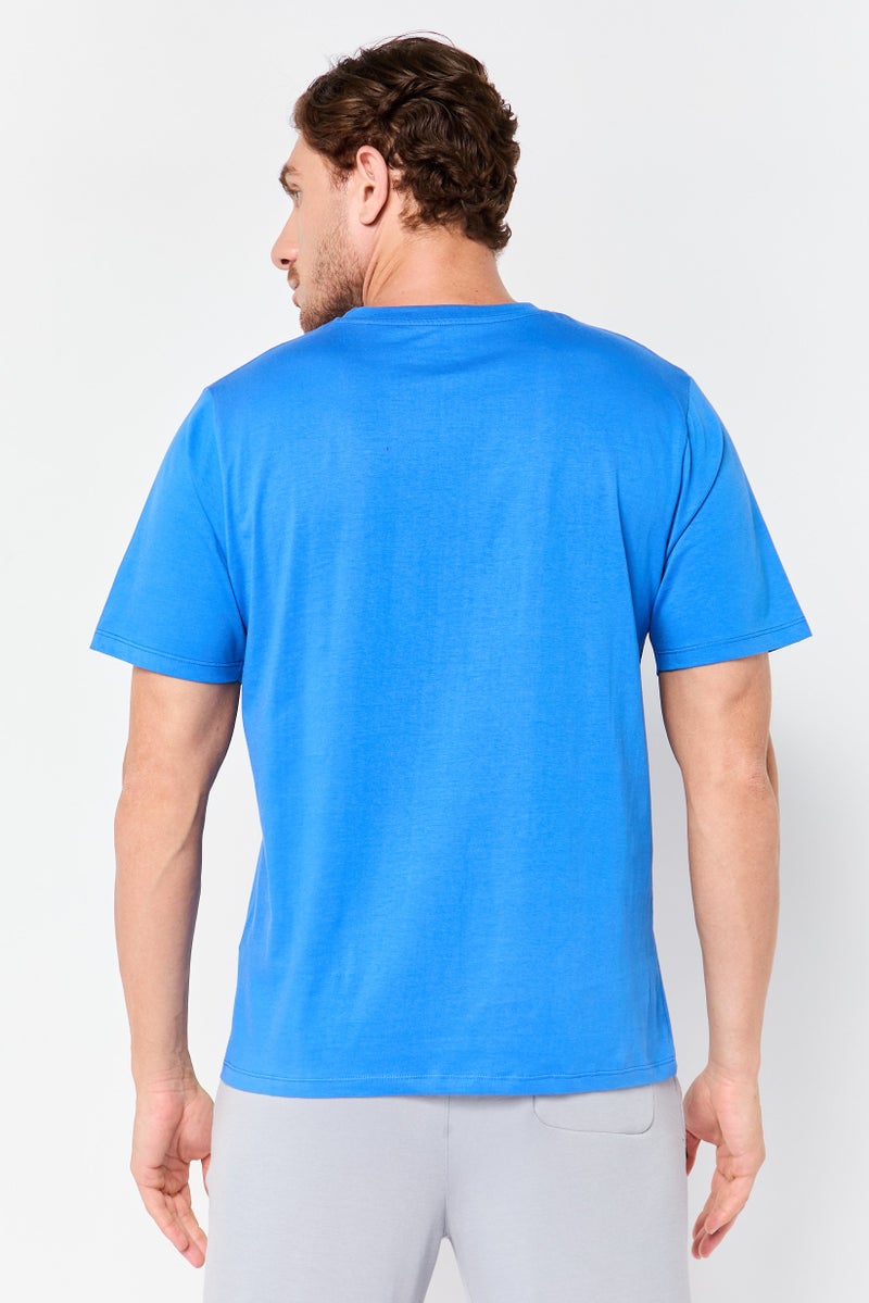 Champion Men Sportswear Fit Short Sleeve Outdoor T-shirt, Blue - Image 4